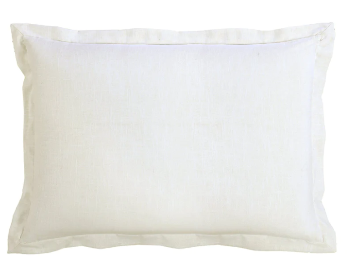 WHITE LINEN STANDARD SHAM