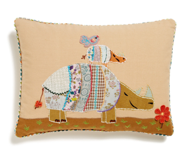 MAMA AND BABY RHINO PILLOW