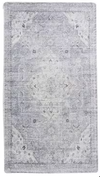 SEVILLE TURKISH INSPIRED BATH RUG 24X60 RUNNER GRAY