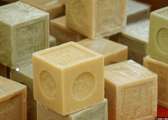 SAVON DE MARSEILLE FRENCH MILLED OLIVE OIL SOAP CUBE