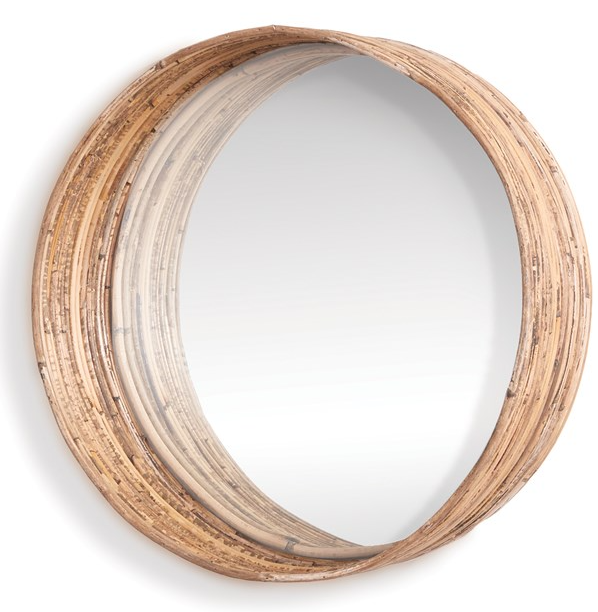 CANE RATTAN DEEP MIRROR - LARGE