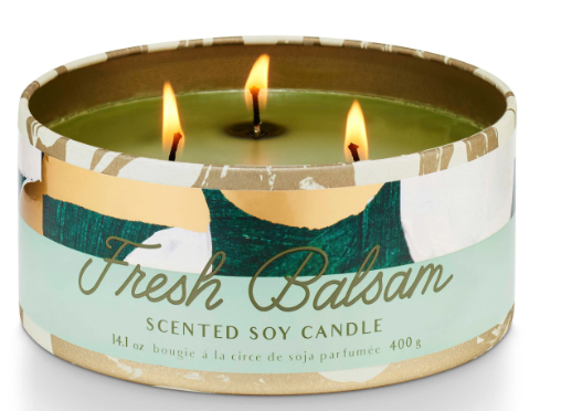 SEASONAL TRIED & TRUE FRESH BALSAM SMALL TIN CANDLE