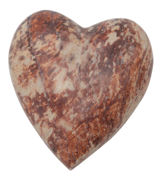DECORATIVE STONE HEART - ASSORTED
