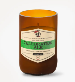RESCUED WINE CELEBRATION ALE SOY CANDLE - CRAFT BEER COLLECTION
