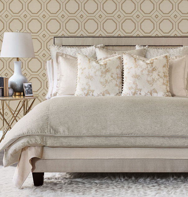 EA MARCEAU BALL TRIM DECORATIVE PILLOW