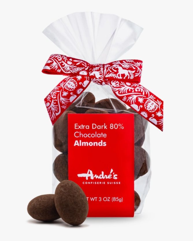 ANDRE'S CHOCOLATE ALMONDS 3oz BAG