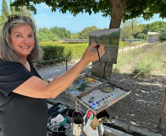 SHERYL WAUGH - 8x8 OIL "SPRING IS HERE"