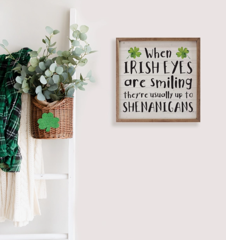 WHEN IRISH EYES ARE SMILING CLOVERS ARTWORK