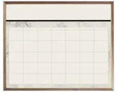 WHITEBOARD MARBLE PATTERN CALENDAR
