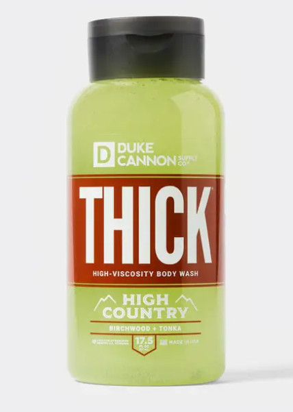 DUKE CANNON SUPPLY CO. - THICK HIGH VISCOSITY BODY WASH - HIGH COUNTRY