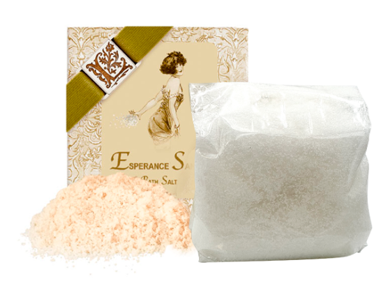 ESPERANCE SANTAL BATH SALTS WITH LINEN BAG 16oz