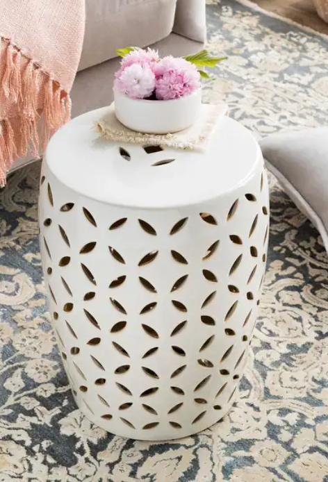 Ceramic Indoor/Outdoor Garden Stool - Assorted