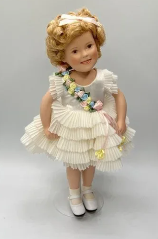 1998 DANBURY MINT "BABY TAKE A BOW" SHIRLEY TEMPLE PORCELAIN DOLL