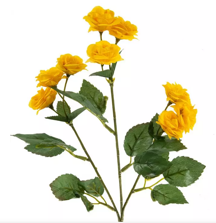 YELLOW TEA ROSE SPRAY