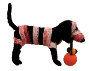HALLOWEEN WOOL FELT DOG IN COSTUME - 4 STYLES