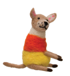 HALLOWEEN WOOL FELT DOG IN COSTUME - 4 STYLES