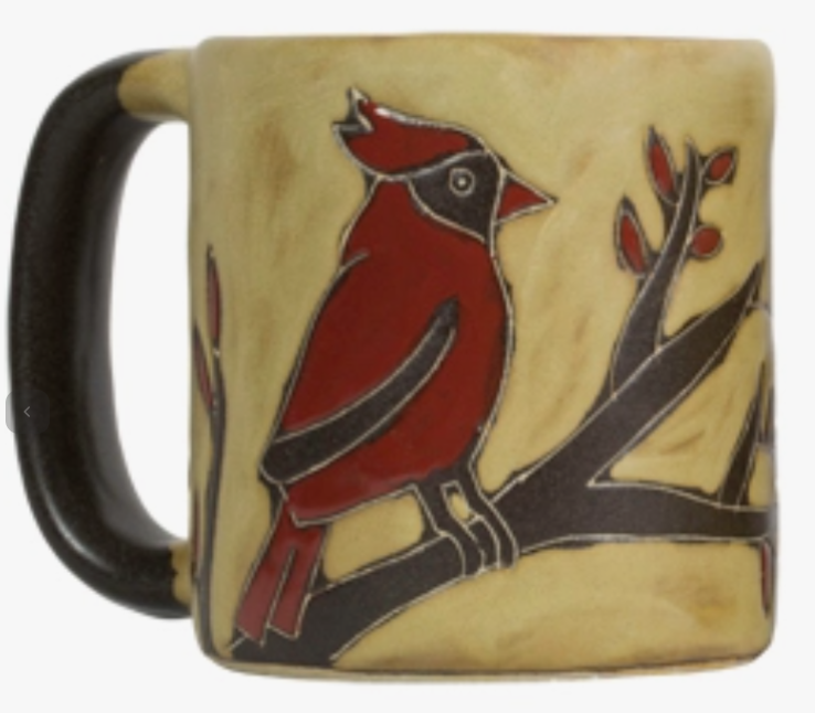 MARA STONEWARE CARDINAL MUG