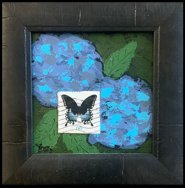 RON YORK GOING POSTAL SERIES - "GARDEN VISITOR"