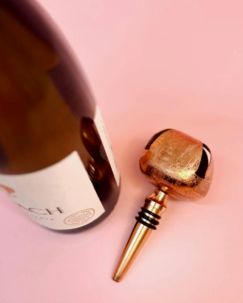 JINGLE BELL BOTTLE STOPPER - COPPER