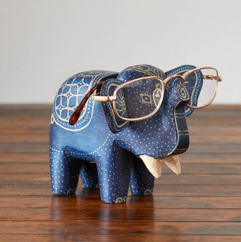 BATIK ELEPHANT EYEGLASS HOLDER