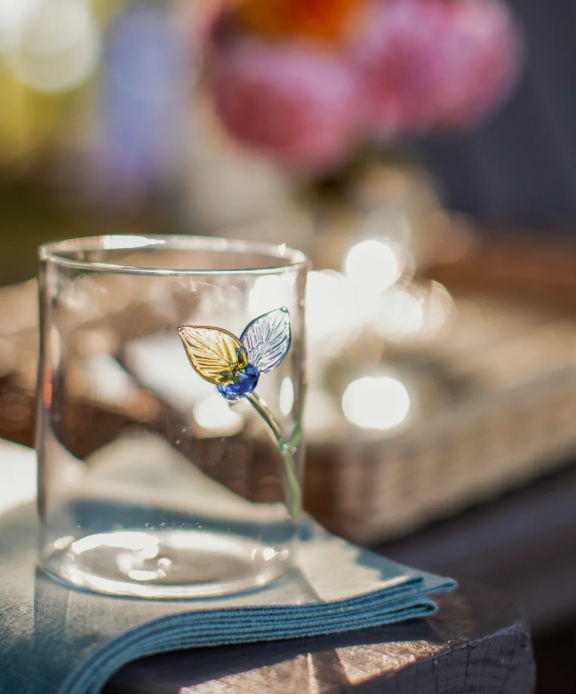 FLOWERS COCKTAIL GLASSES - SET OF 4