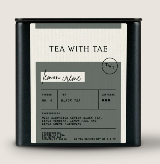 TEA WITH TAE Lemon Crème Mini Tea Tube