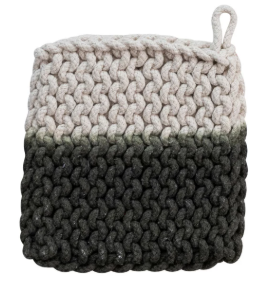 POT HOLDERS HAND CROCHETED COTTON
