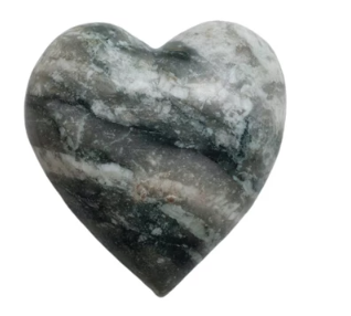 DECORATIVE STONE HEART - ASSORTED