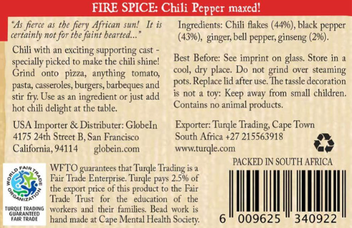 SOUTH AFRICAN FIRE SPICE CHILLI PEPPER
