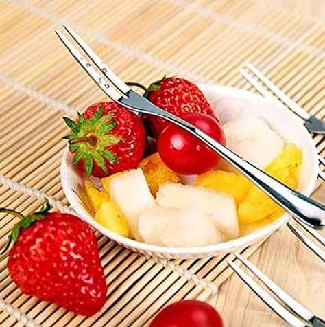 STAINLESS STEEL COCKTAIL APPETIZER FORKS