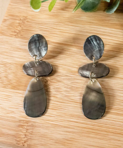 LIKHA MOTHER OF PEARL RAINDROP EARRINGS - ASSORTED