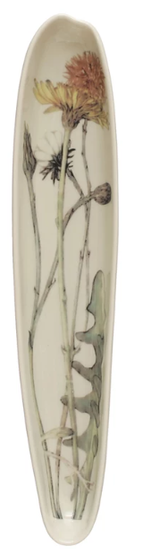 STONEWARE PLATTER W/FLORALS - ASSORTED