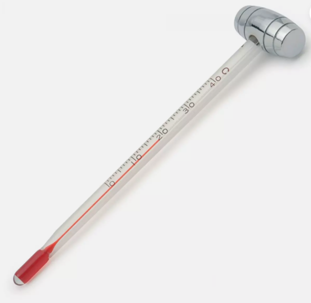 WINE THERMOMETER WITH STAINLESS STEE BARREL HANDLE