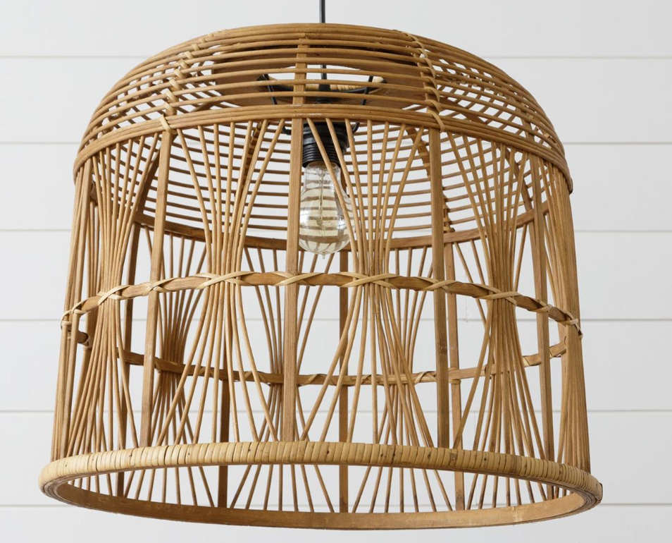 BAMBOO PENDANT LIGHT FIXTURE