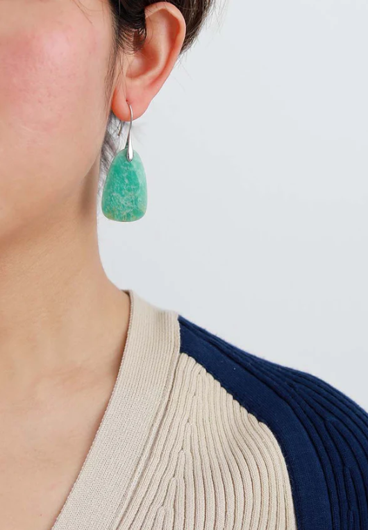 CAPE DIABLO - EARRINGS - AMAZONITE PROTECTION DROP