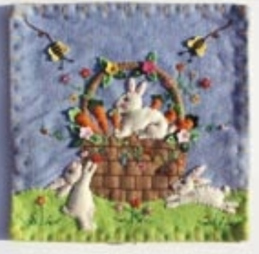 FELTED EASTER BASKET PILLOW 10" x 12"
