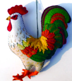 FELTED CHICKEN - 7"