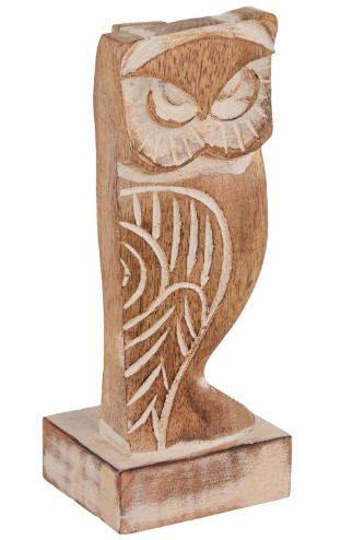 MANGO WOOD OWL EYEGLASS HOLDER