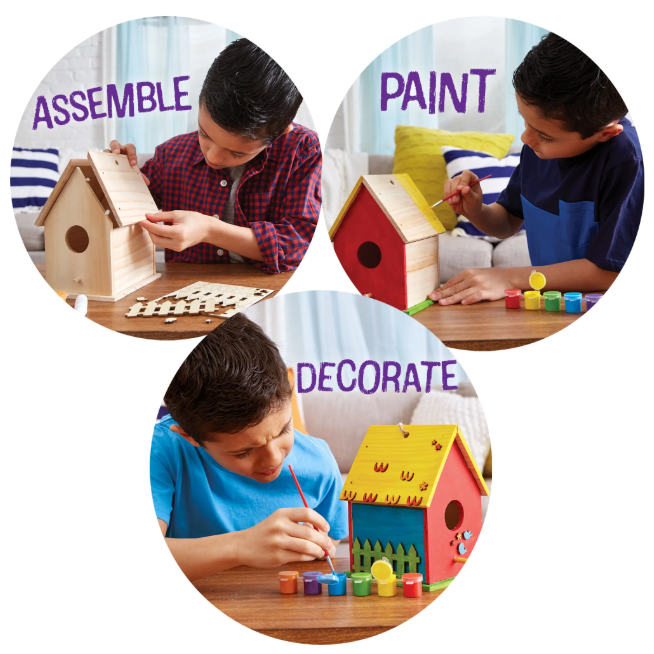 MADE BY ME KIDS ARTS & CRAFTS KIT - BIRD HOUSE