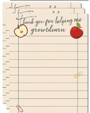 TEACHER APPRECIATION MEMO NOTE PADS - ASSORTED