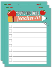 TEACHER APPRECIATION MEMO NOTE PADS - ASSORTED
