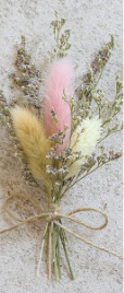 MINI NATURAL DRIED FLORAL FORGET-ME-NOT BOUQUET STEMS - ASSORTED