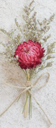 MINI NATURAL DRIED FLORAL FORGET-ME-NOT BOUQUET STEMS - ASSORTED