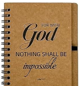 CHRISTIAN INSPIRATION NOTEBOOK JOURNAL W/BAMBOO PEN