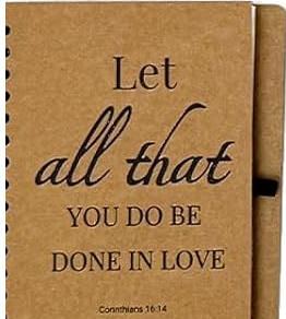 CHRISTIAN INSPIRATION NOTEBOOK JOURNAL W/BAMBOO PEN