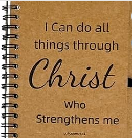 CHRISTIAN INSPIRATION NOTEBOOK JOURNAL W/BAMBOO PEN