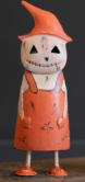 HALLOWEEN PAINTED IRON SCARECROWS - ASSORTED