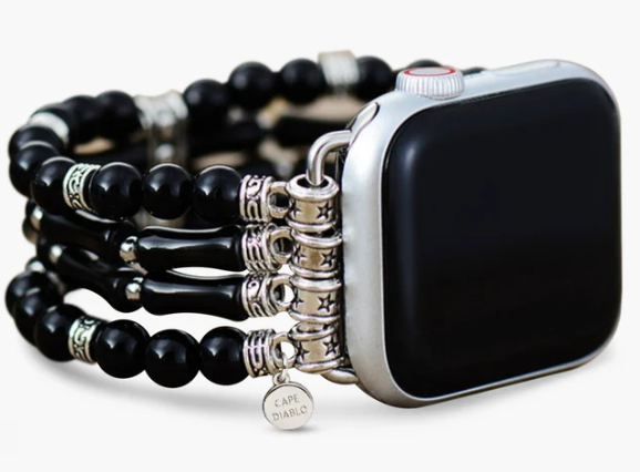 CAPE DIABLO APPLE WATCH STRAP MOONLIGHT AGATE STRETCH