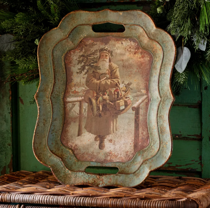 OLDE WORLD HOLIDAY TRAY - ASSORTED