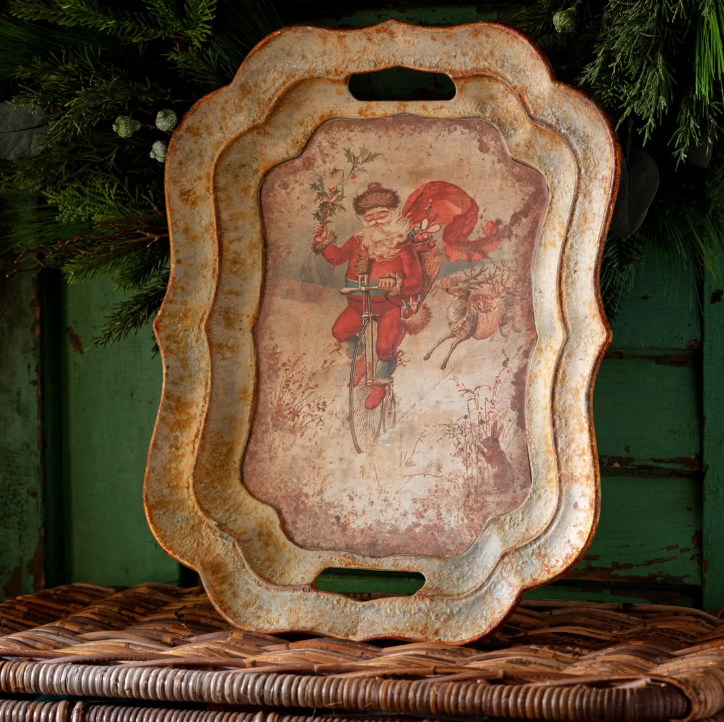 OLDE WORLD HOLIDAY TRAY - ASSORTED